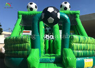 Das aufblasbare federnd Schloss-springendes Haus-kombiniertes Dia der grüne Fußball-Kinder für Partei
