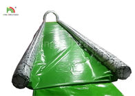 Grüne einbahnige 15-m-lange aufblasbare Wasserrutsche für Erwachsene fertigten Größe besonders an