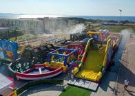 300M Long Monster Obstacle Kurs-aufblasbares Sportkarneval Spiel-Kinderspiel für im Freien