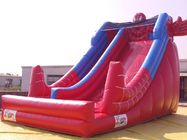 Aufblasbare Wasserrutsche rote Farbe-PVCs mit Pool-vor/Spiderman schieben für Kinder