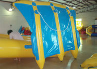 Wasser-Sport-aufblasbare Fliegen-Fischerboot-Bananen-Form PVC-Plane für 6 Personen