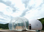 5m Schlafzimmer im Freien klares aufblasbares Blasen-Hotel Zelt mit stillem Gebläse