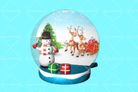 Frohe Weihnacht-Schnee-Kugel-Ballon König-Inflatable Advertising 3m