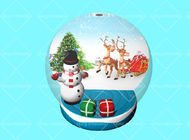 Frohe Weihnacht-Schnee-Kugel-Ballon König-Inflatable Advertising 3m