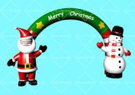 Aufblasbare frohe Weihnachten König-420D im Freien wölben Santa Claus Snowman-Nylongewebe
