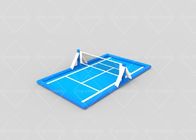 Sich hin- und herbewegendes Wasser-Sport-Spiel blauer PLATO Inflatable Volleyball Court