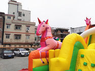 Aufblasbarer Unicorn Carriage Dry Slide Outdoor mit Luftgebläse