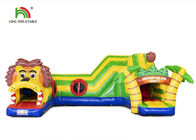 PVC Lion Carton Bounce Obstacle Course im Freien 6.5*5.5*3.2m
