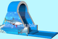 Volles Druckhaifisch-Thema 8.5m durch 3m aufblasbare Wasserrutsche