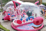 Handelsrosa-Schwein-aufblasbarer Spielplatz mit Blasen-Zelt-Abdeckung