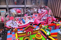 Handelsrosa-Schwein-aufblasbarer Spielplatz mit Blasen-Zelt-Abdeckung