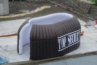 6 * 4 * 3m feuerbeständiges schwarzes aufblasbares Ereignis-Zelt für Miete/Anzeigen-Hauben-Festzelt