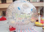Klarer aufblasbarer Zorb Ball-Hochfrequenzrolle Zorbing-Ball PVCs auf Land