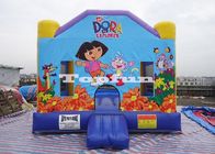 Aufblasbarer Dora-Haus-Prahler kombiniert, springende Handelsschlösser für Miete/Miete