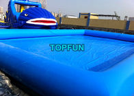Blaue aufblasbare Schwimmbäder für aufblasbare Wasserrutsche-/Wasser-Bälle