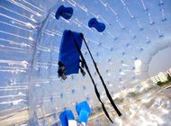 Transparenter aufblasbarer Spielzeug-Großer Fußball mit dauerhaftem Plato PVC/TPU