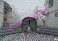 Zwei 8m kombinierten aufblasbares Blasen-Zelt, Ereignis-klares Grau PVC-Hauben-Zelt