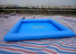 Safe 5*5m Blue Kids Inflatable Paddling Pool , 0.9mm PVC Tarpaulin