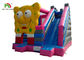Pink Spongebob House Inflatable Jumping Castle With Square Pants And Side