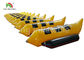 Commercial Grade Yellow 3 Seats Inflatable Fly Fishing Boats / Banana Boat Towable
