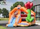 Orange Inflatable Bouncee House Combo Slide Bright Tulip PVC Backyard Playground