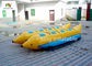 PVC Tube Banana Inflatable Fly Fishing Boats 16 Persons Double Pulled Motorboat