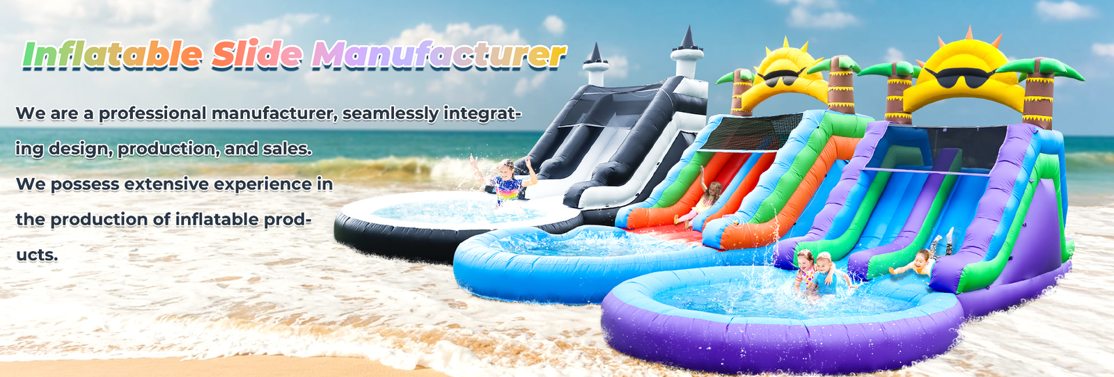 Aufblasbare Wasserrutsche