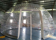 Populäres transparentes aufblasbares Blasen-Zelt PVCs mit zwei Türen und Entlüftungen