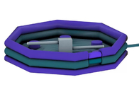 purpurroter Wipeout-aufblasbarer Hindernislauf 0.55mm PVCs für Werbung