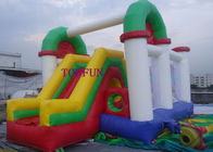 Kinderspaßspiel-im Freien kombinierte aufblasbare springende Schloss PVC-Plane