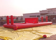 Luftdichte rote Tennisplatz-Form-aufblasbare Sportspiele mit 4 Korb-Bändern