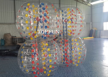 Lustiger 0.8mm aufblasbarer Stoßball mit farbigem D-Klipps Schweißen stark