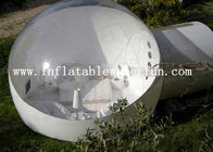 Halb transparentes aufblasbares Blasen-Zelt mit weißem Tunnel zwei für Hotel
