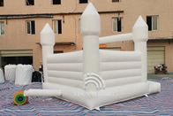 Aufblasbares weißes Jumper Bouncy Castle Wedding Decorations springendes Bett des Prahler-Schloss-13ft*11.5ft*10ft für Partei