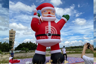 Riesiger aufblasbarer Weihnachtsweihnachtsmann 6m 8m 10m Kommerzielle Außenwerbung