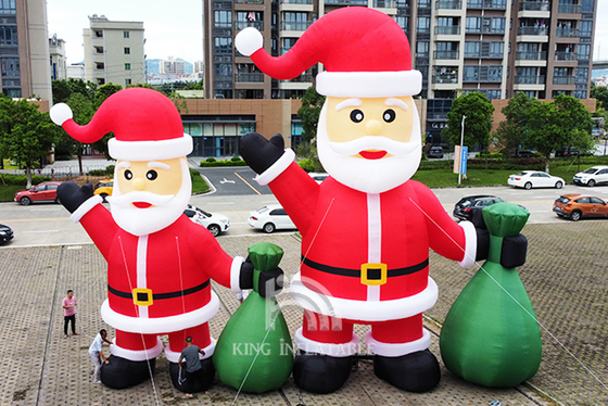 Aufblasbarer Weihnachtsmann 20 Fuß 26 Fuß 33 Fuß hoch Weihnachtsschmuck Blow Up Santa
