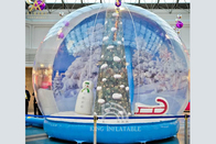 Weihnachtsaufblasbare Schnee-Kugel-Zelt-Weihnachtsdekorations-kommerzielle Weihnachtswerbung im Freien