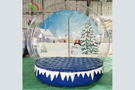 Kommerzieller aufblasbarer Schneeball-transparente Weihnachtsdekoration der Weihnachtsriese-aufblasbarer Schnee-Kugel-10Ft HOutdoor