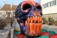 Riesige aufblasbare Schädel-Eingangs-Halloween-Dekorations-aufblasbarer Teufel-Skelett-Schädel-Kopf für Verein-Partei