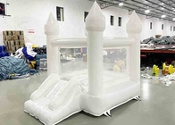 Weiße Mini Inflatable Bouncer Outdoor Indoor-Kindergeburtstagsfeier-federnd Schloss-Haus