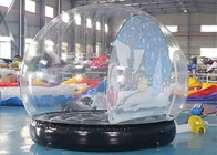 Aufblasbare Schnee-Kugel-Weihnachtsdekorations-transparentes Hauben-Blasen-Zelt mit Luft-Gebläse