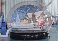 Aufblasbare Schnee-Kugel-Weihnachtsdekorations-transparentes Hauben-Blasen-Zelt mit Luft-Gebläse