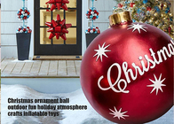 Aufblasbare Ballon-Ornamente der frohen Weihnachten, Hofdekoration, große aufblasbare PVC-Bälle für den Außenbereich