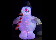 20ft aufblasbarer Schneemann Weihnachtsdekoration Yard Inflatables Beweglicher Weihnachtsschneemann