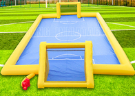Aufblasbare Sportspiele des Fußballplatz-im Freien 0.55mm wasserdichter aufblasbarer Fußballplatz PVCs für Kinder