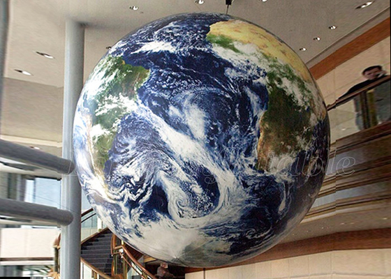 Riesige hängende Planeten des Werbung Inflatables-Wort-Kugel-Erdkarten-Ball-LED
