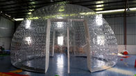 PVCs kombinierter transparenter aufblasbarer Durchmesser des Hauben-Zelt-8m für Partei/Ausstellung