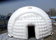 Feuerbeständiges weißes aufblasbares Ereignis-Zelt, aufblasbares Hauben-Zelt für Projekt-Show-Ereignisse