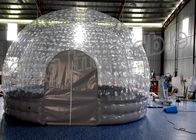 Transparentes aufblasbares Würfel-Zelt-Blasen-Mietzelt im Freien mit Doppelschichten