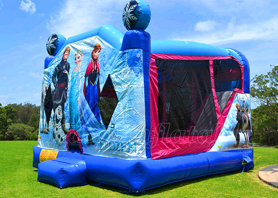 Gefrorenes aufblasbares Schlag-Haus Elsa Jumping Castle Outdoor Games für Jungen-Mädchen